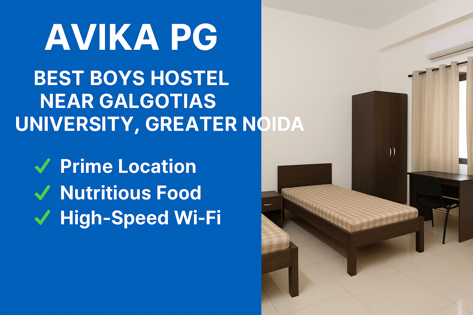 Boys Hostel Near Galgotias University & NIU